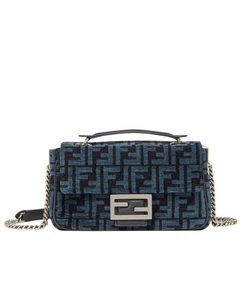 Fendi Baguette Chain Midi 8BR793 Dark Blue