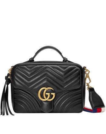 Gucci GG Marmont matelasse top handle bag 498100