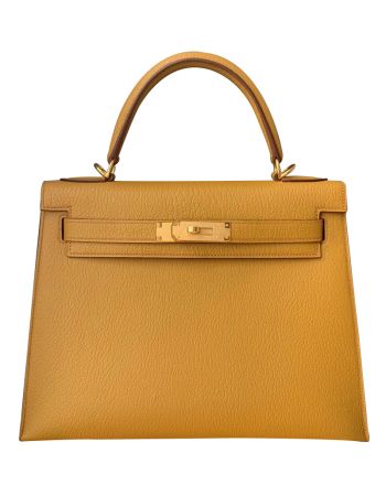 Hermes Kelly Bag 28 Togo Leather Apricot