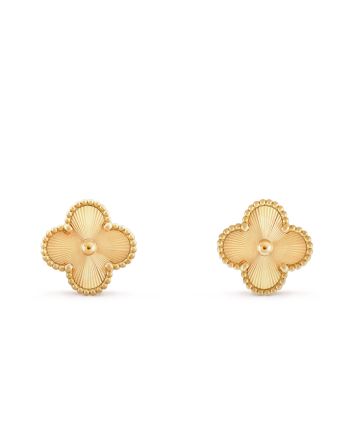 Van Cleef & Arpels Women's Vintage Alhambra Earrings Golden